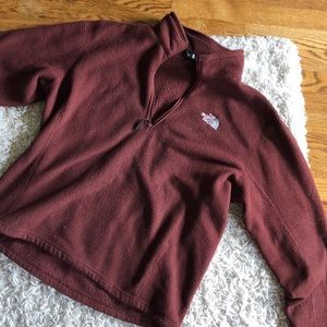 North Face Micro Grid Fleece Quarter Zip XL